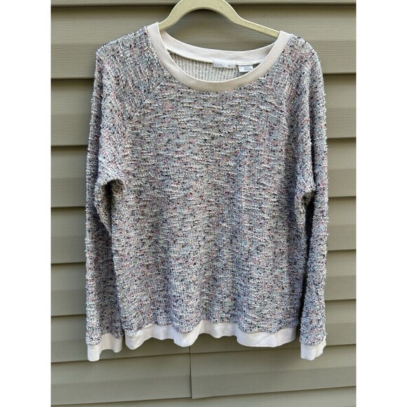 Co-operative UO Size L Colorful Chunky Yarn Knit Wool Blend Crew Neck Sweater - Picture 1 of 8